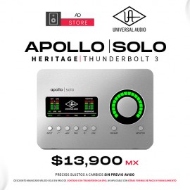 Universal Audio Apollo Solo Heritage Thunderbolt 3 Interfaz de Audio