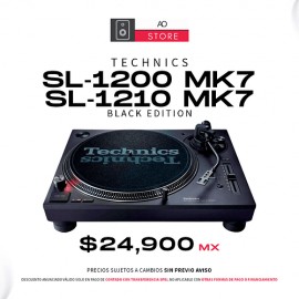 Technics SL 1200 MK7 / SL 1210 MK7 Black Edition Tornamesa Para Dj
