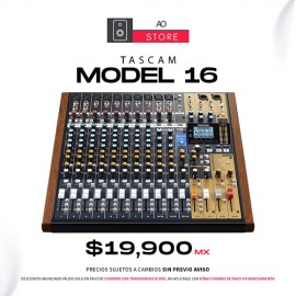 Tascam Model 16 Consola Mezcladora Multicanal Para Grabación