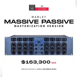 MANLEY MASSIVE PASSIVE Ecualizador De Tubo Versión Masterización