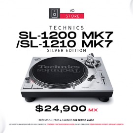 Technics SL 1200 MK7 / SL 1210 MK7 Silver Edition Tornamesa Para Dj